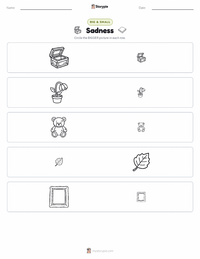 Sadness printable worksheet preview