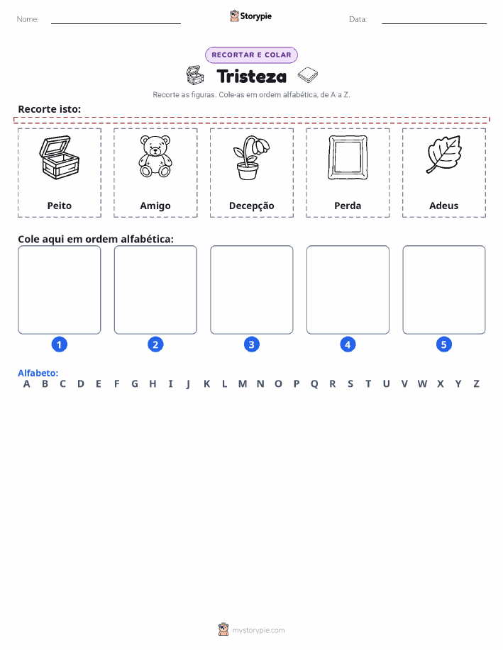 Recortar & Colar Alfabeto