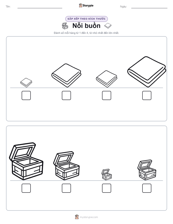 Thứ Tự Kích Thước