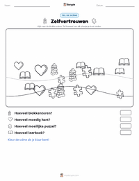 Vertrouwen afdrukbare werkblad voorbeeld