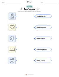 Confidence printable worksheet preview
