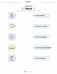 Scheda stampabile di Fiducia per bambini