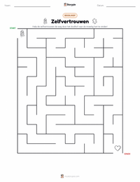 Vertrouwen afdrukbare werkblad voorbeeld