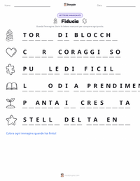 Anteprima della scheda stampabile di Fiducia