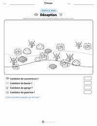 Aperçu de la feuille de travail imprimable Déception