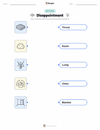 Disappointment printable worksheet for kids