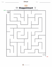 Disappointment printable worksheet preview