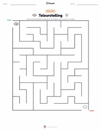 Teleurstelling afdrukbare werkblad voorbeeld