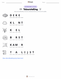 Teleurstelling afdrukbare werkblad voorbeeld