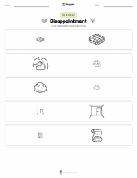 Disappointment printable worksheet preview