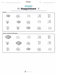Disappointment printable worksheet preview