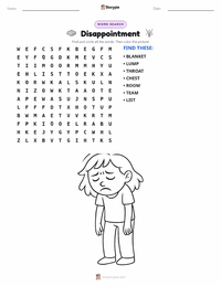 Disappointment printable worksheet preview