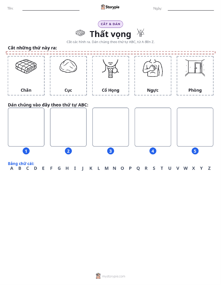 Cắt & Dán Chữ Cái