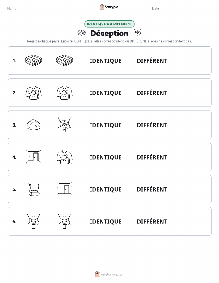 Identique ou Différent