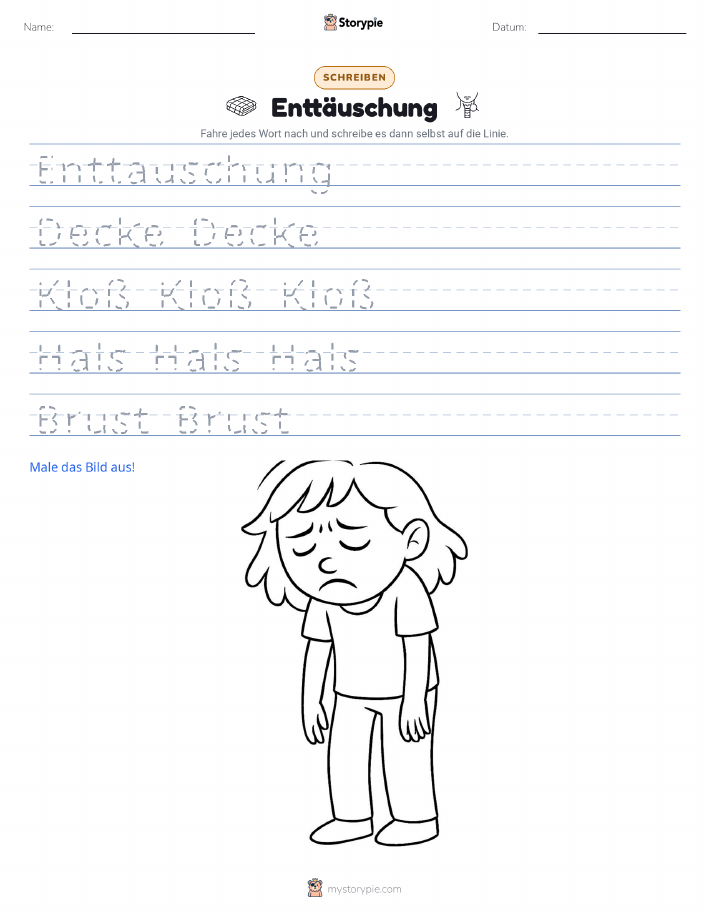 Schreibübung
