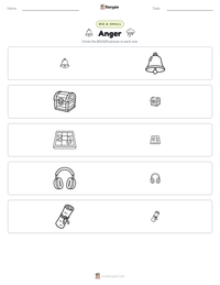 Anger printable worksheet preview