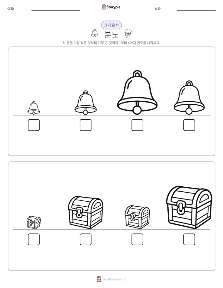 크기 순서