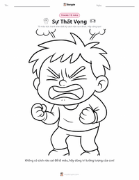 Trang tô màu Sự thất vọng cho trẻ em