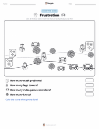 Frustration printable worksheet preview