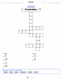 Frustration printable worksheet preview