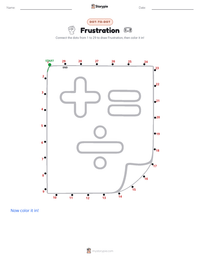 Frustration printable worksheet preview