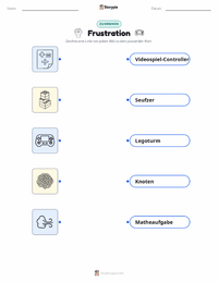 Frustration druckbare Arbeitsblatt Vorschau