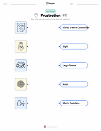 Frustration printable worksheet preview