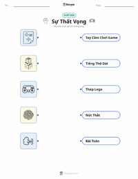Tài liệu in sẵn Sự thất vọng cho trẻ em