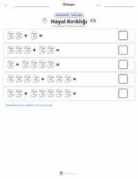 Hüsran yazdırılabilir çalışma sayfası önizlemesi