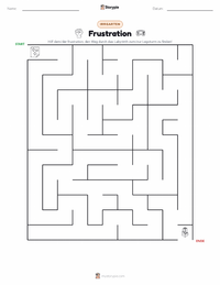 Frustration druckbare Arbeitsblatt Vorschau