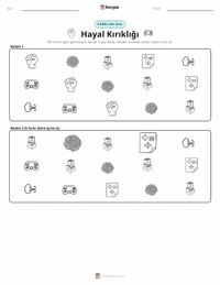 Hüsran yazdırılabilir çalışma sayfası önizlemesi