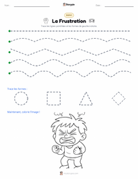 Aperçu de la feuille de travail imprimable Frustration