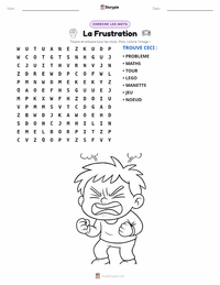 Aperçu de la feuille de travail imprimable Frustration