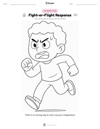Fight-or-Flight Response printable worksheet preview