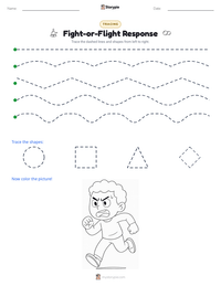 Fight-or-Flight Response printable worksheet preview