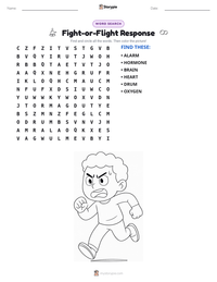 Fight-or-Flight Response printable worksheet preview