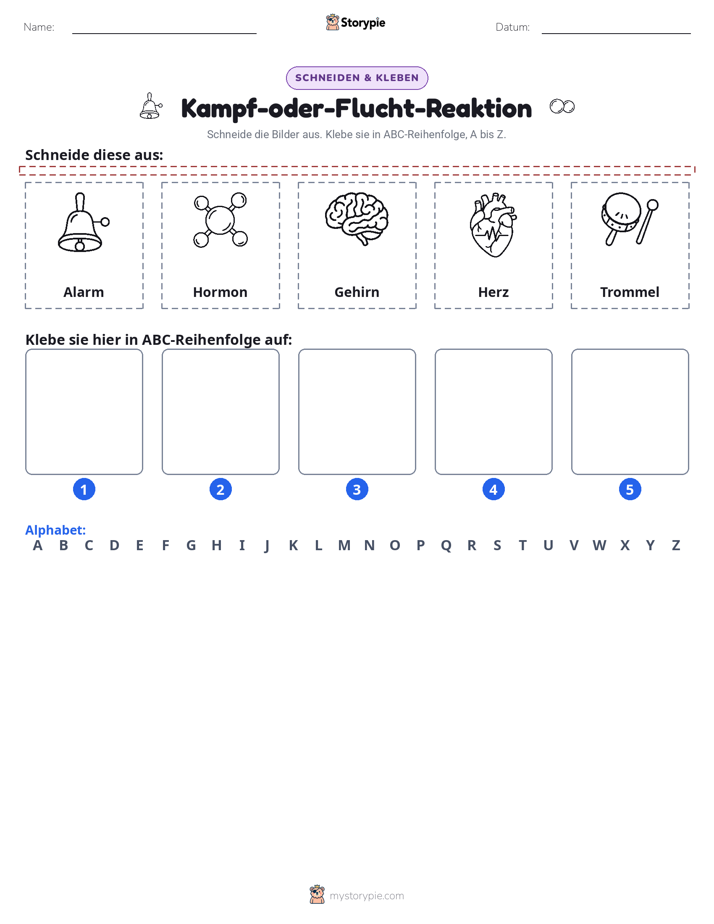 Schneiden & Einfügen Alphabet