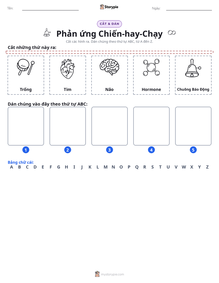 Cắt & Dán Chữ Cái