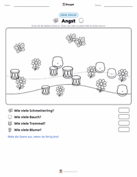 Angst druckbare Arbeitsblatt Vorschau