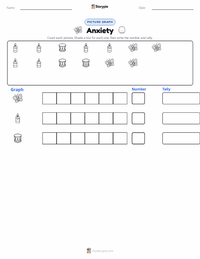 Anxiety printable worksheet preview