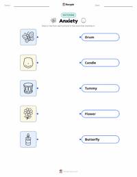 Anxiety printable worksheet for kids