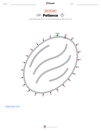 Patience printable worksheet preview