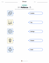 Patience printable worksheet for kids