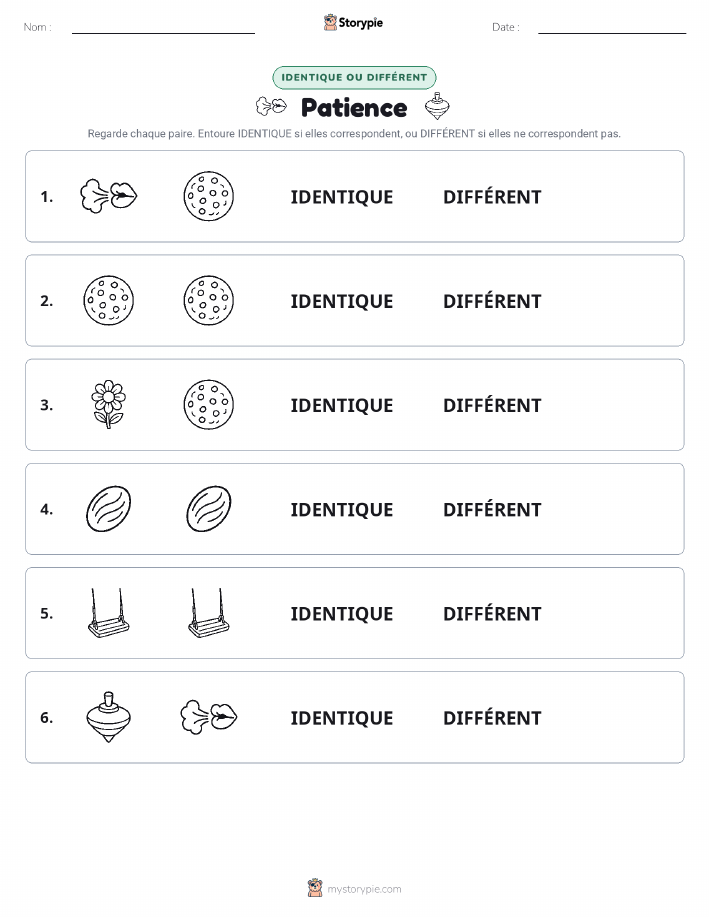 Identique ou Différent
