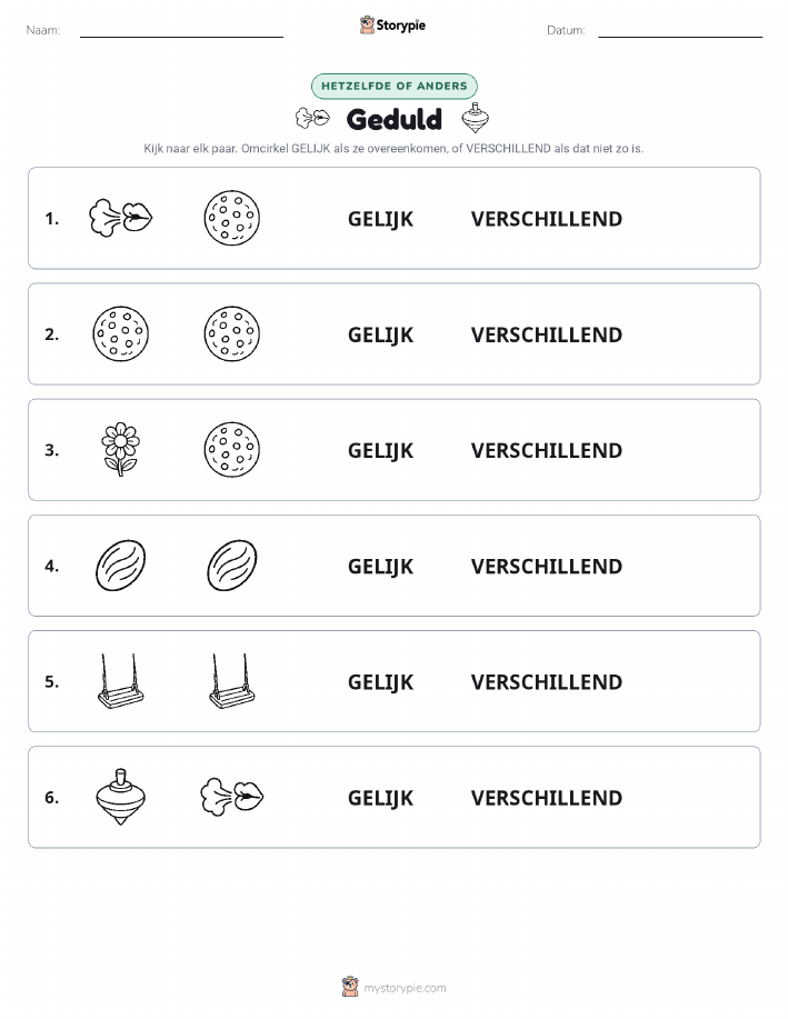 Zelfde of Verschillend