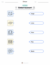 Embarrassment printable worksheet for kids