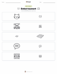 Embarrassment printable worksheet preview