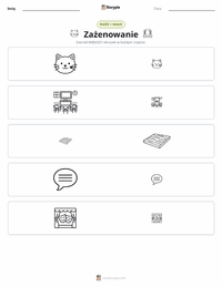 Podgląd drukowalnego arkusza ćwiczeń Zakłopotanie