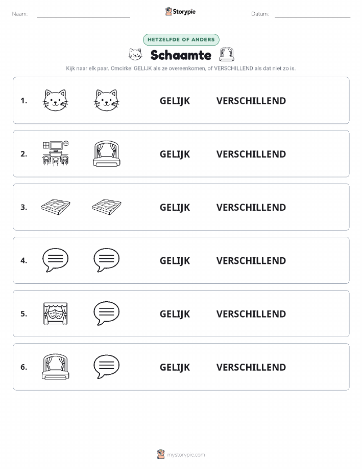 Zelfde of Verschillend
