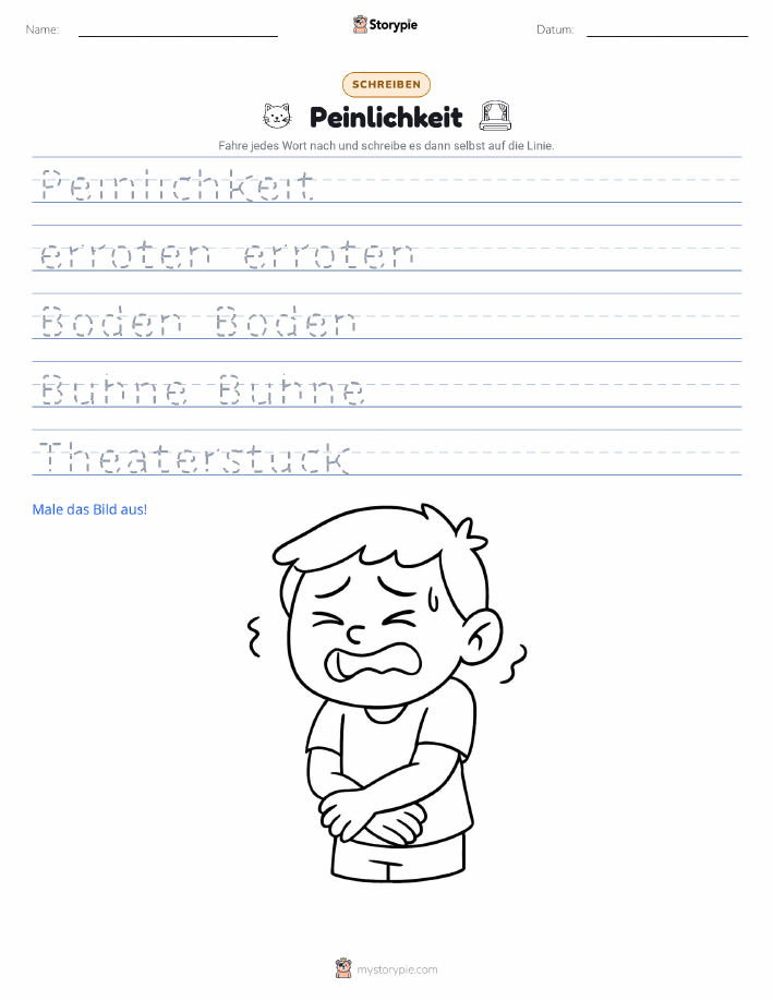 Schreibübung